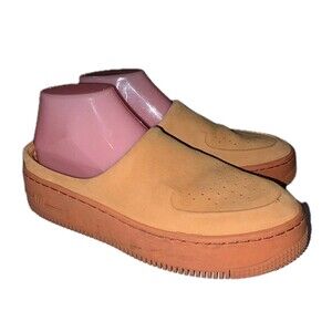 NIKE AIR FORCE 1 Sz 8.5 Lover XX Cinder Orange Slide Mule Sneakers AO1523-800